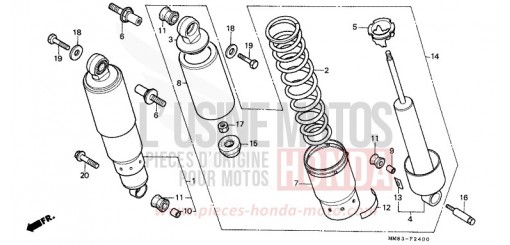 KISSEN, HINTEN VT1100CR de 1994